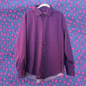 Men's Van Heusen Shirt 18 34/35 Flex Slim Fit Long Sleeve